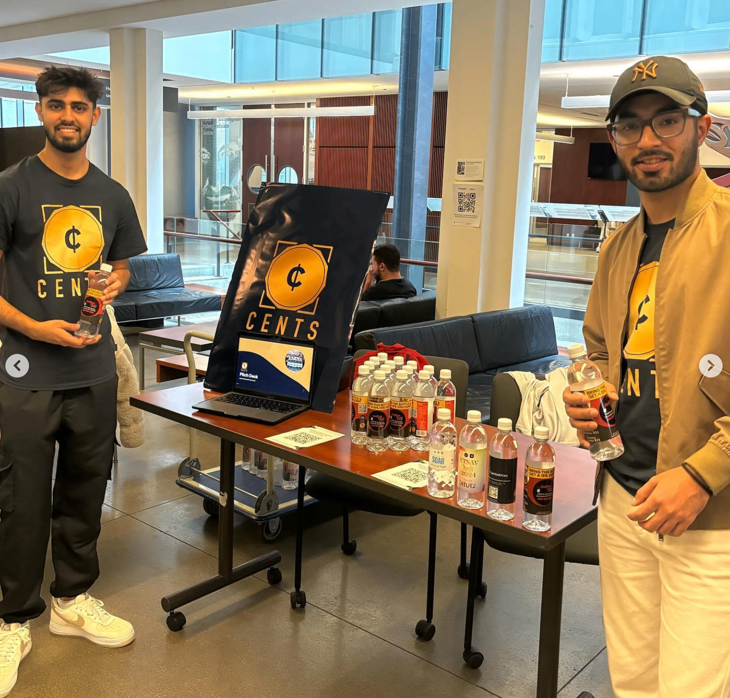 Cents booth at UBC
