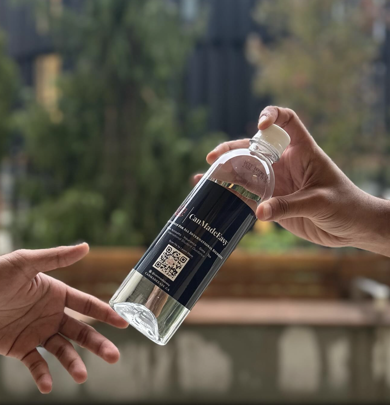 Cents branded water bottle